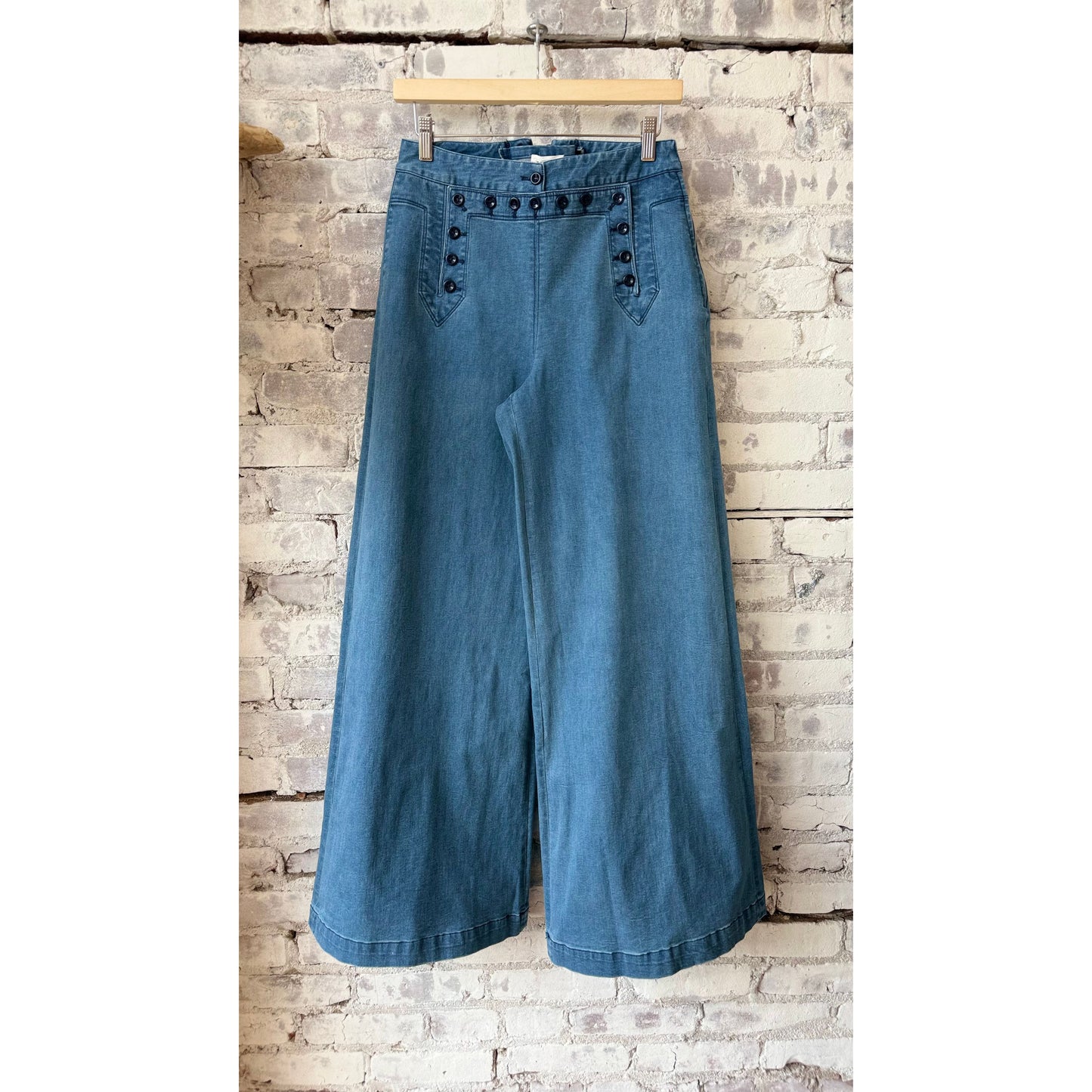 Flared Sailor Pant - Medium Wash - DUNE + SALT