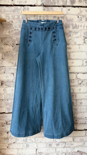 Flared Sailor Pant - Medium Wash - DUNE + SALT