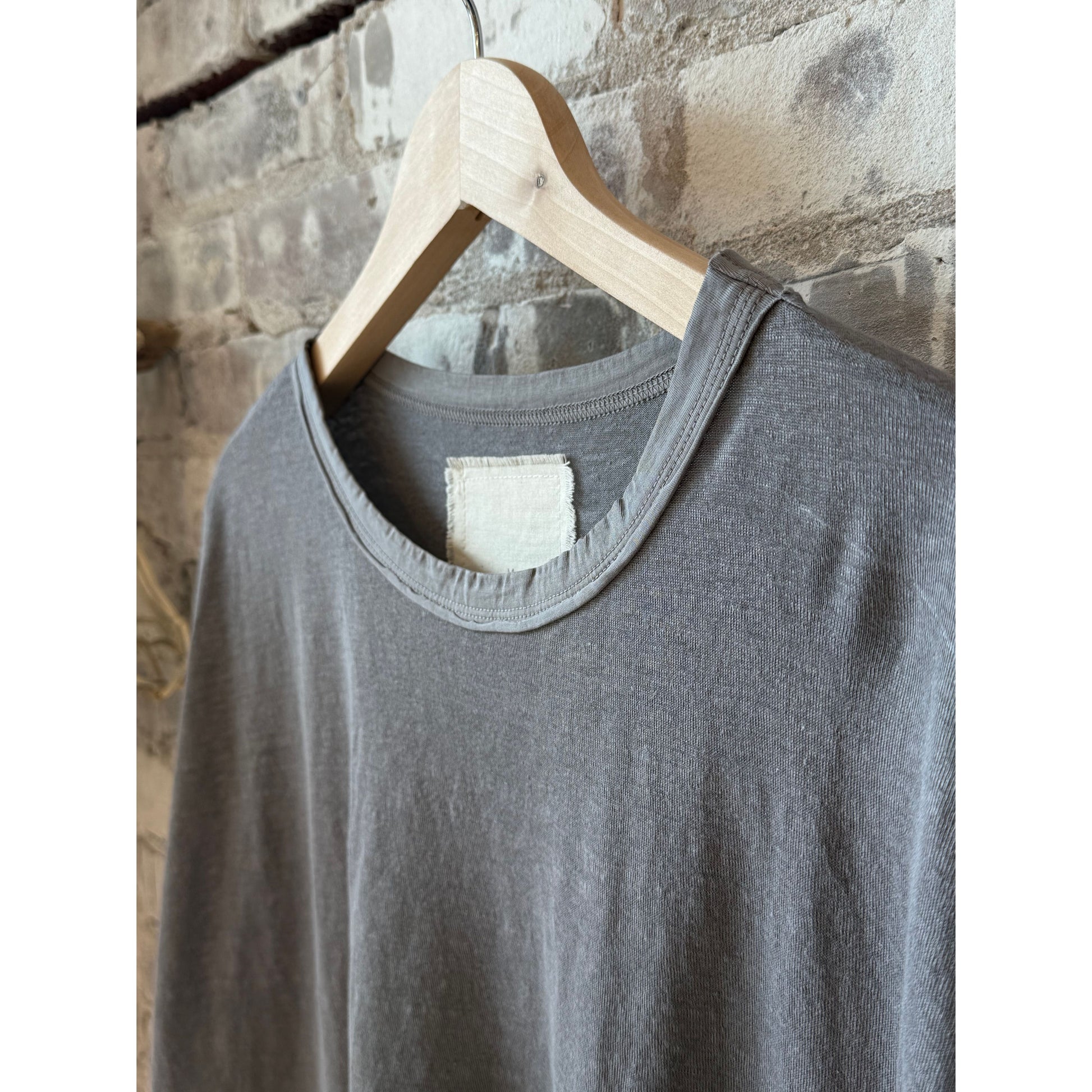 Hemp Jersey Oversized SS Crew - Charcoal - DUNE + SALT