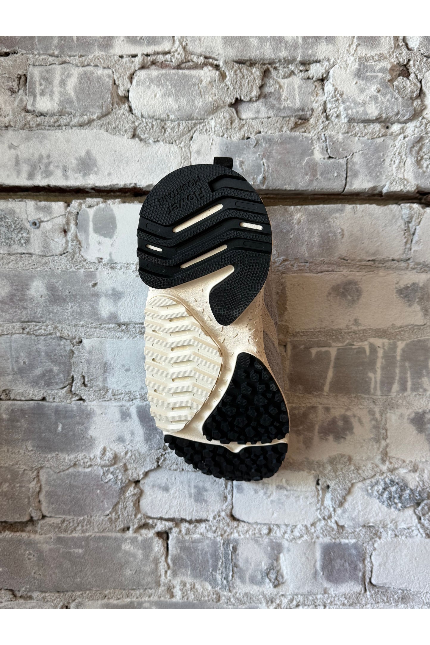 Wave Men's Hairy Velour Sneaker - Gray/White - DUNE + SALT