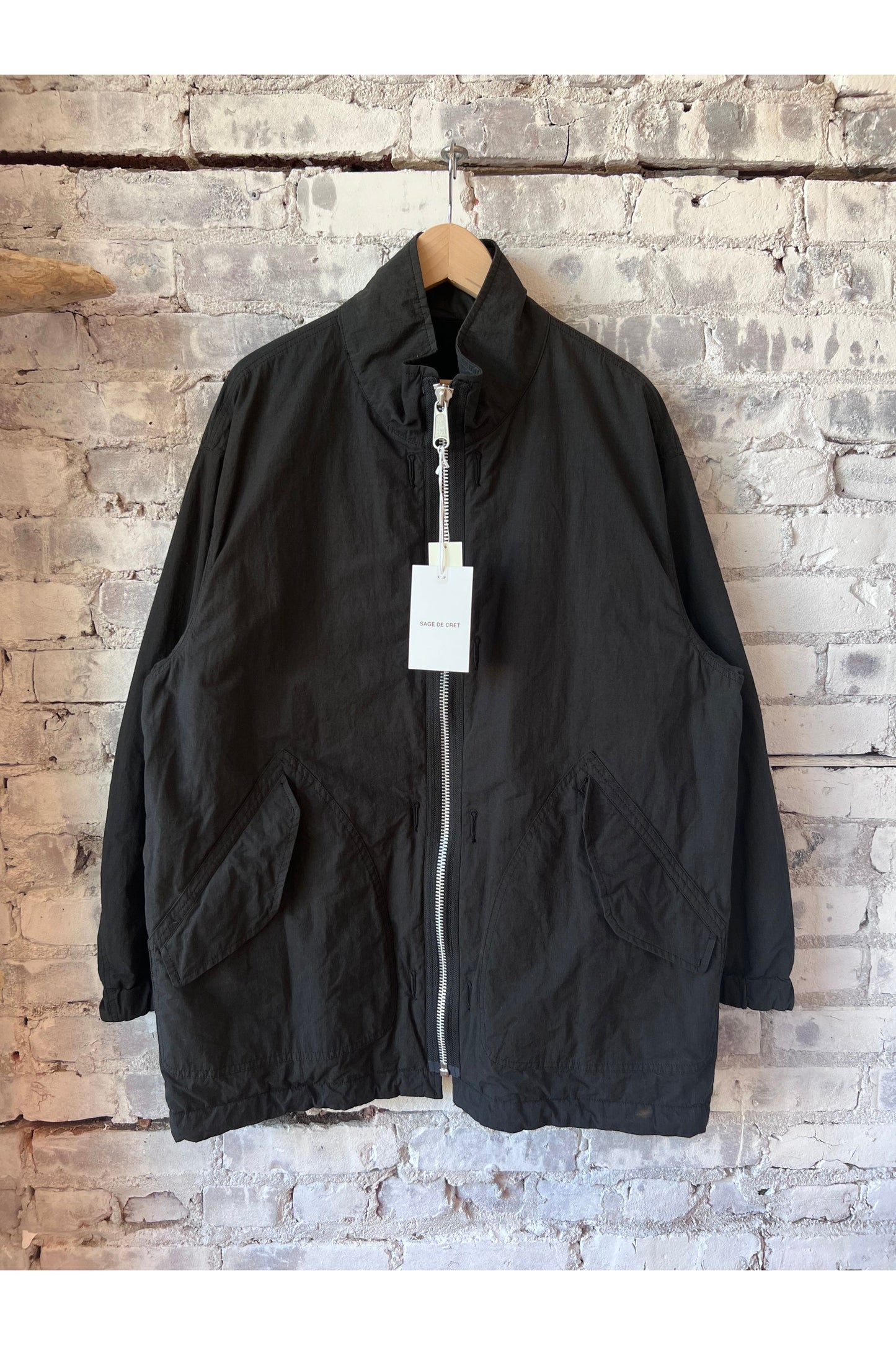 High Density Twill Reversible Military Jacket - Black - DUNE + SALT