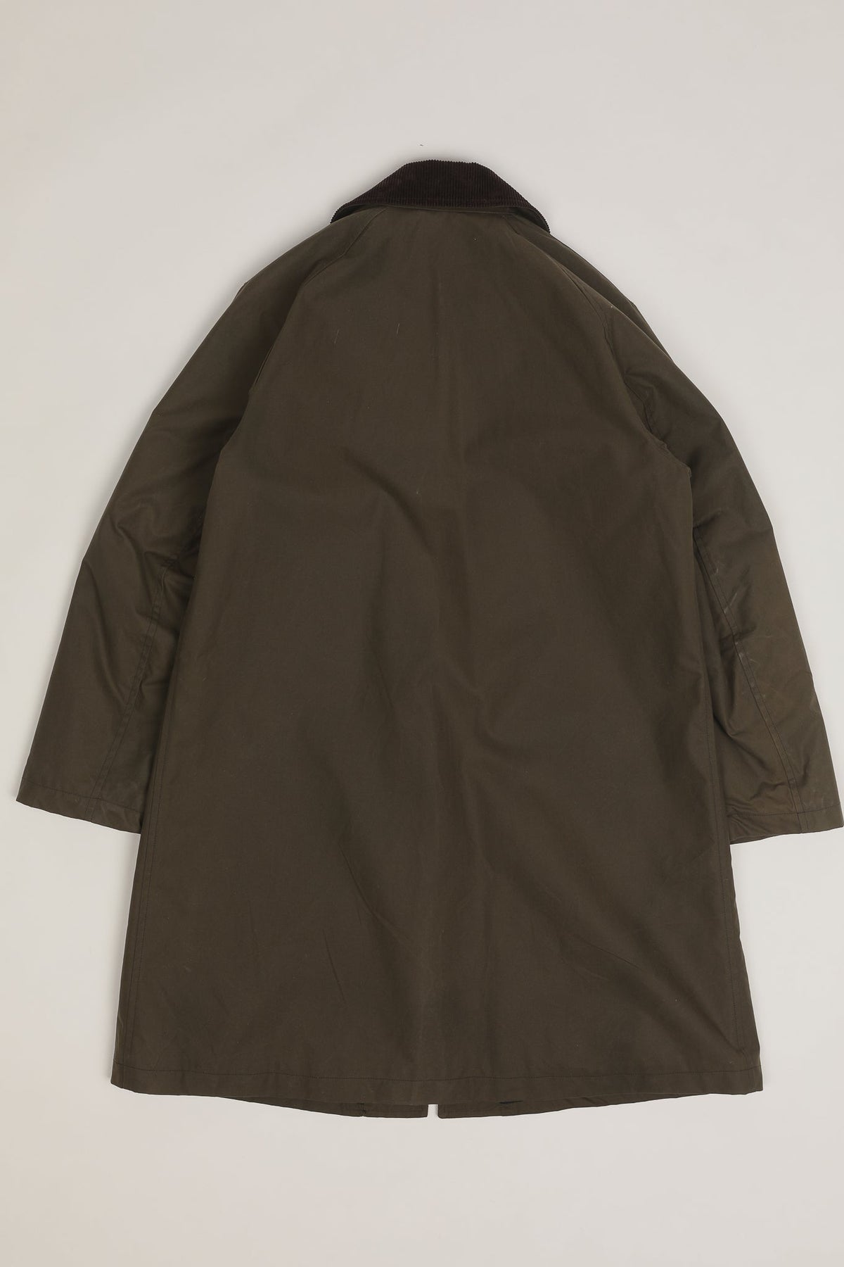 East Harbour Surplus Baxter Waxed Cotton Trench Coat - Green Dark Slate Gray