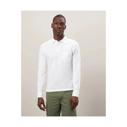 Cotton Piqué Rugby Polo - White - DUNE + SALT