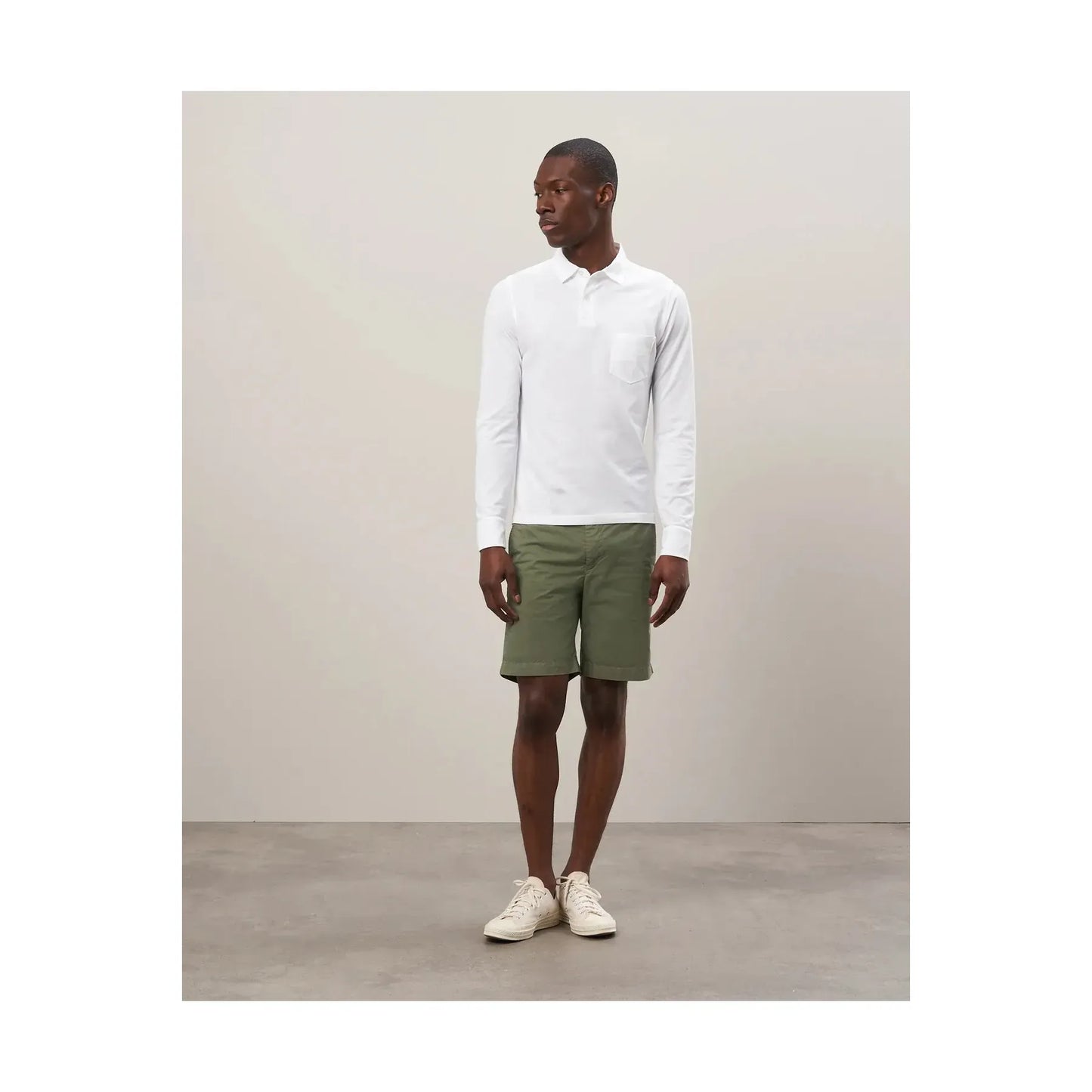 Cotton Piqué Rugby Polo - White - DUNE + SALT