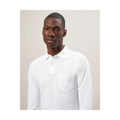 Cotton Piqué Rugby Polo - White - DUNE + SALT
