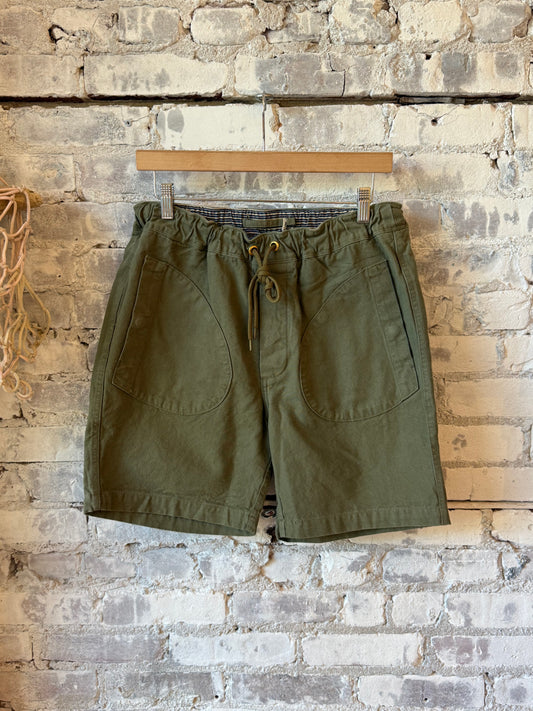 Freenote Cloth Premium Deck Short - Olive Dark Olive Green