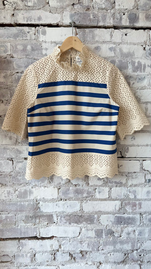 Breton Stripe Blouse - Stripes - DUNE + SALT