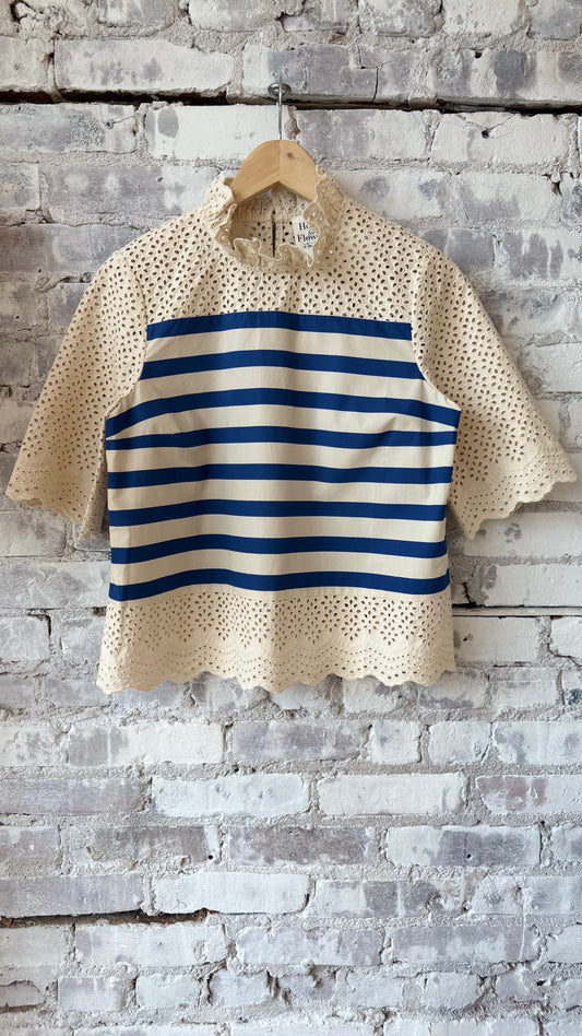 Breton Stripe Blouse - Stripes - DUNE + SALT