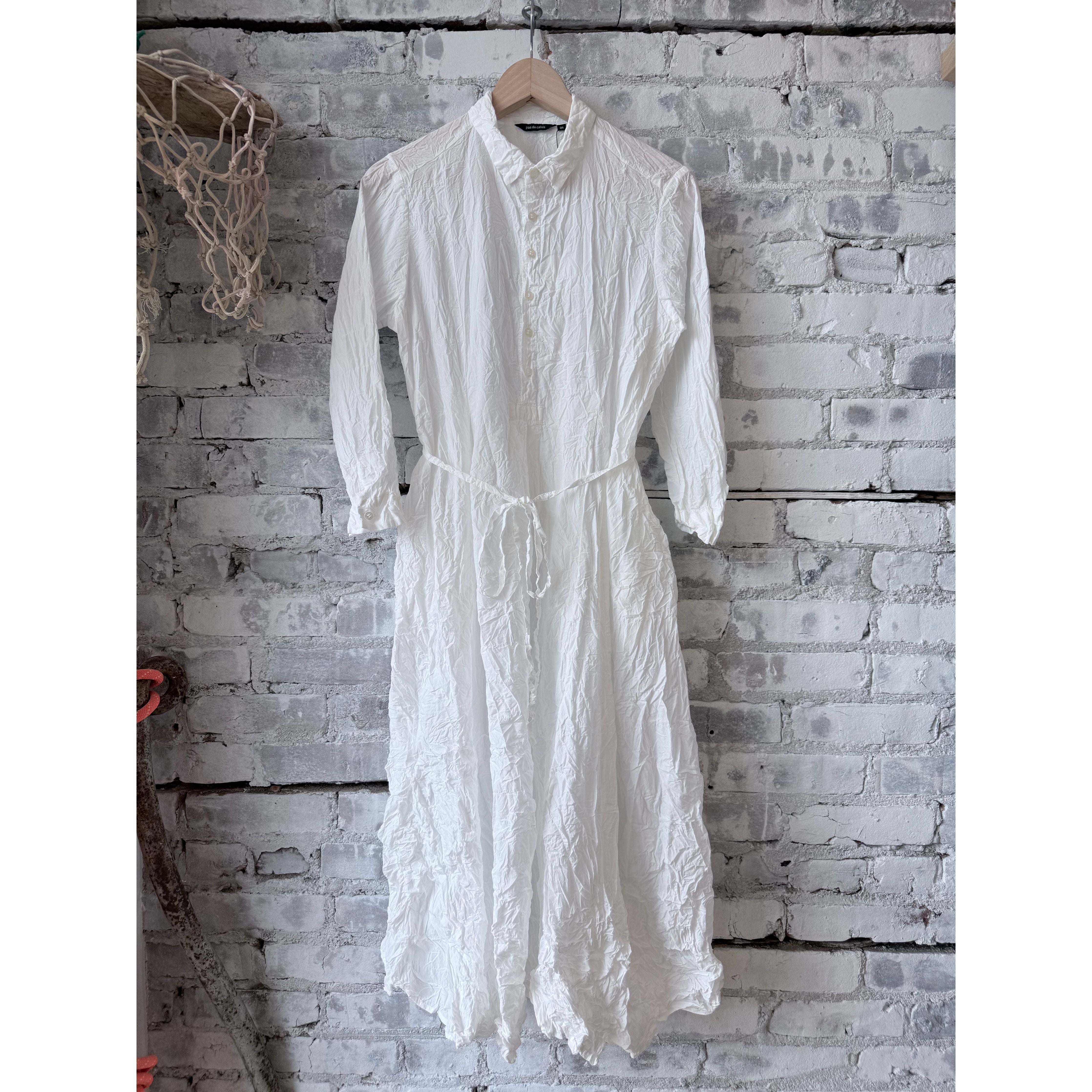 white crinkle cotton dress Vila - Maxi Cami Slip Dress - Women - Cotton - 36 EU