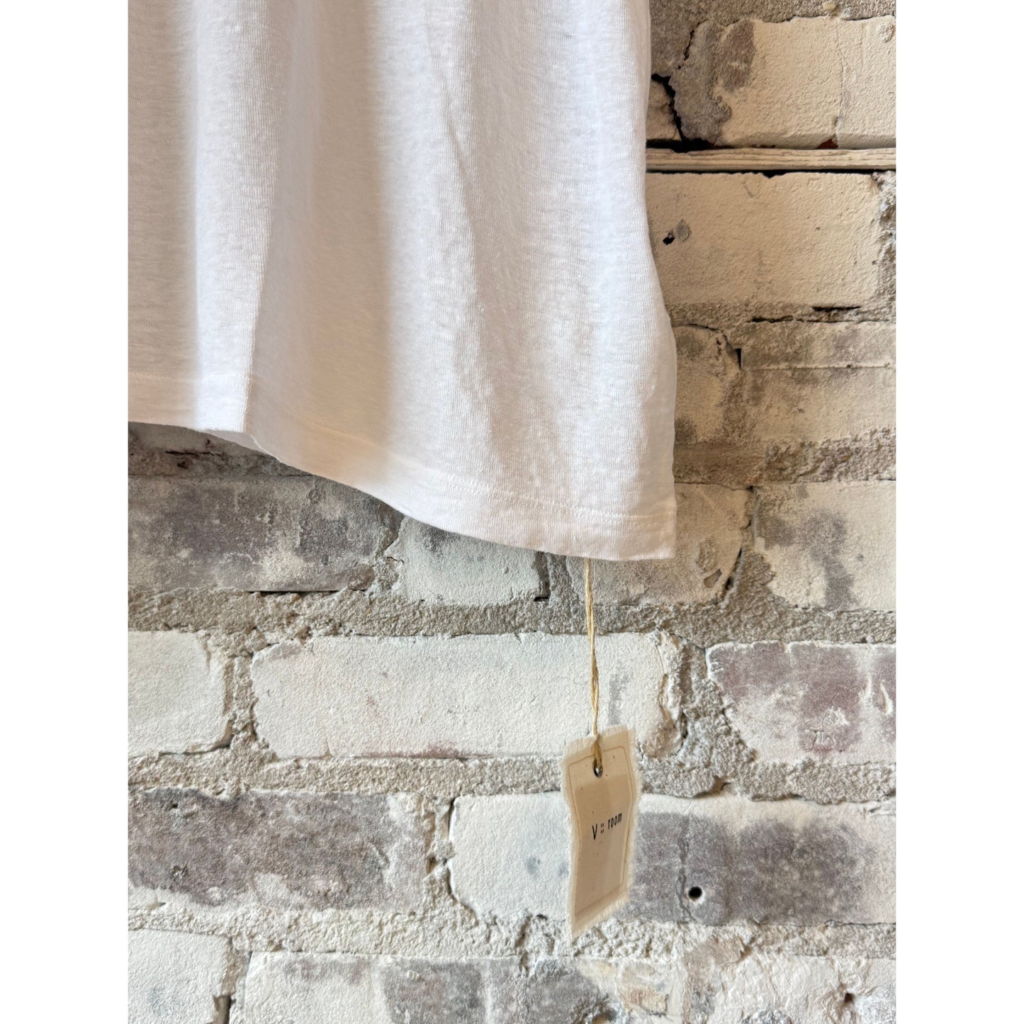 Hemp Jersey Oversized SS Crew - White - DUNE + SALT