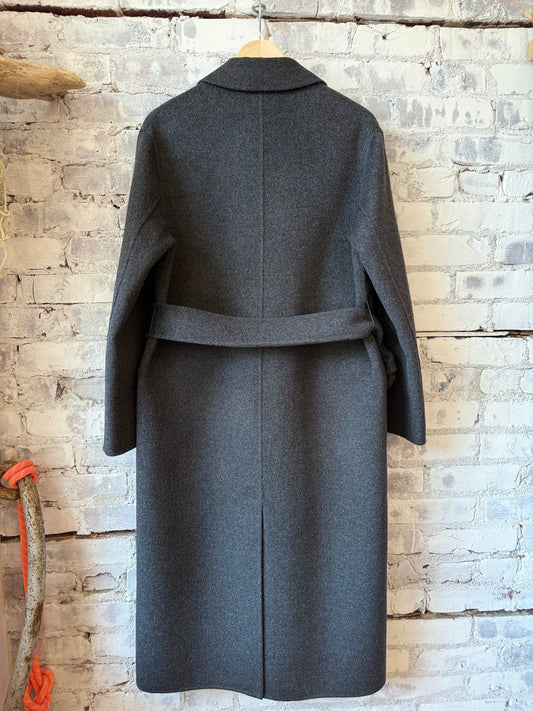 Aspesi Double-Face Wool Coat - Charcoal Dark Slate Gray