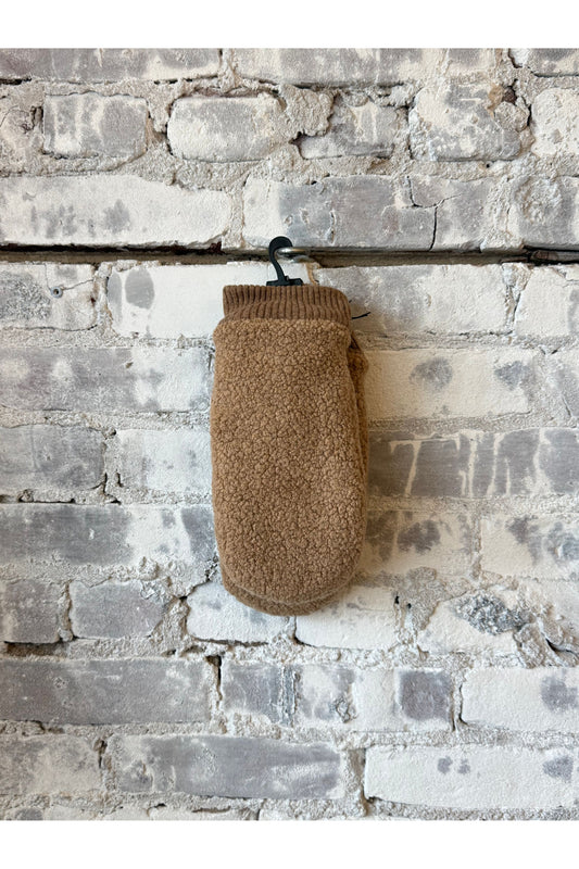 Emilia Wool Mitten - Camel/Light Brown