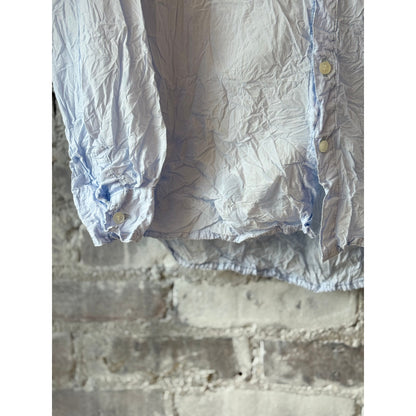 Washed Cotton Crinkle Classic Shirt – Light Blue - DUNE + SALT