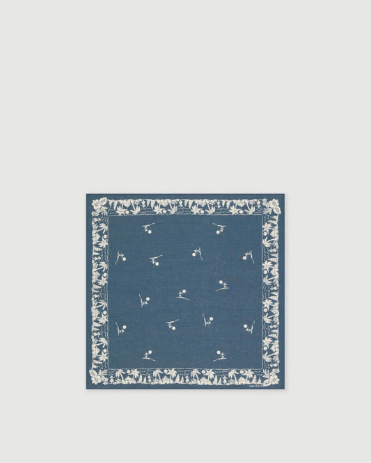 Hartford Women's Bandana Surfer Woven Scarf - Denim Dim Gray