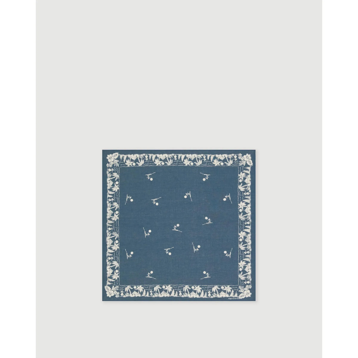 Hartford Women's Bandana Surfer Woven Scarf - Indigo Dim Gray