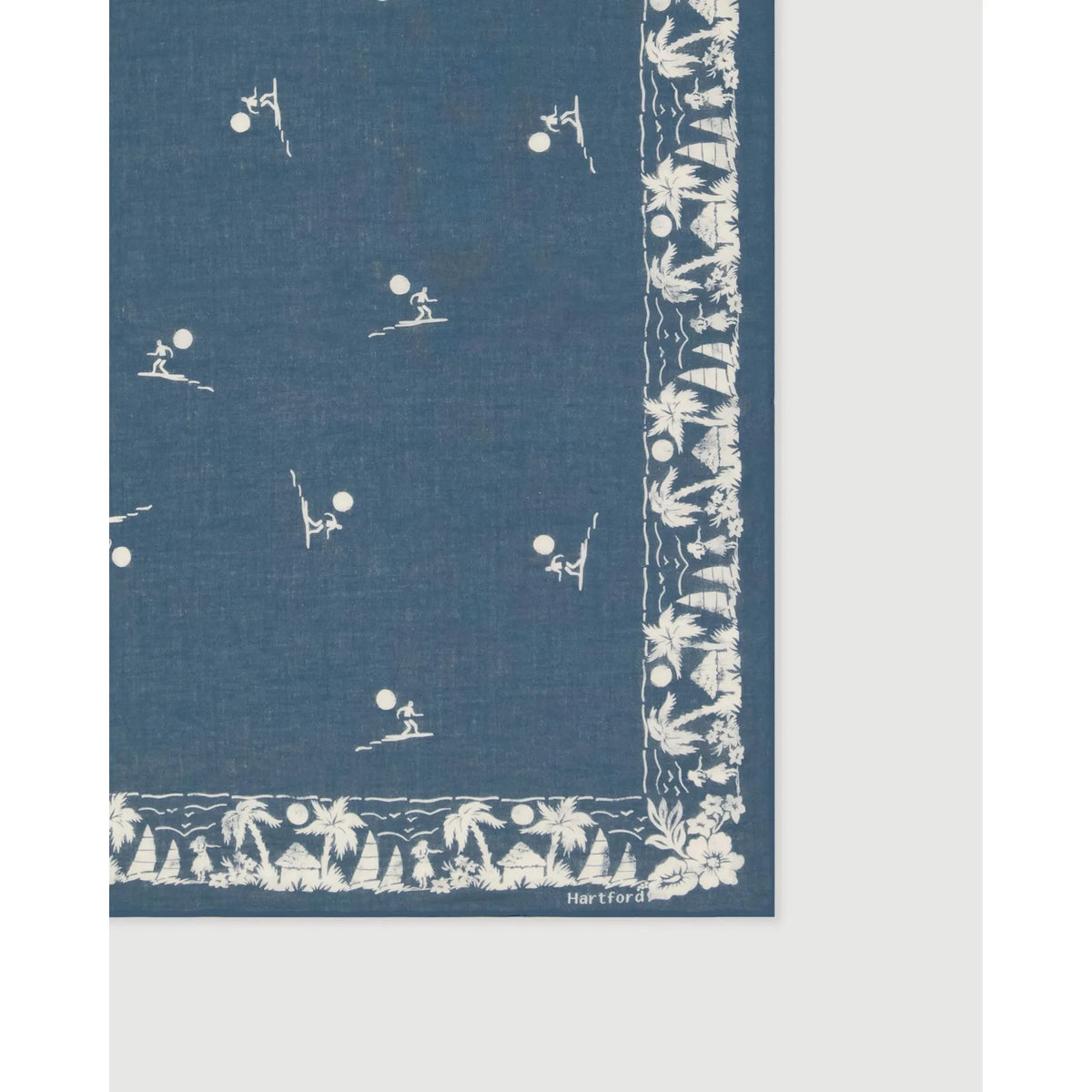Hartford Women's Bandana Surfer Woven Scarf - Denim Lavender