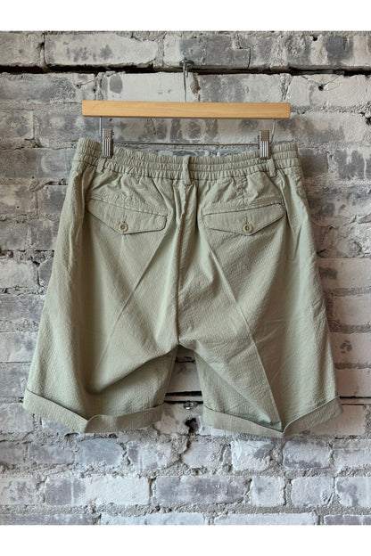 Seersucker Bermuda Short - Sand - DUNE + SALT