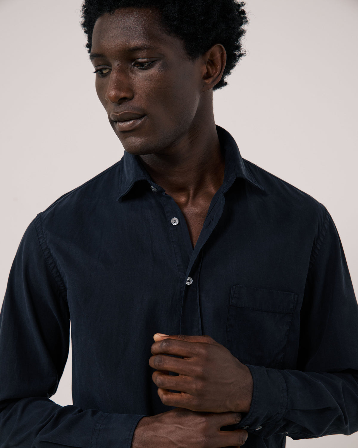 Paul Pat Woven Shirt - Marine Blue