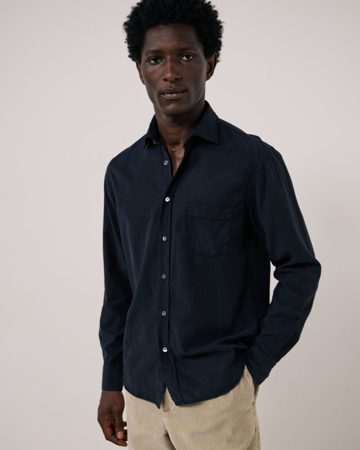 Paul Pat Woven Shirt - Marine Blue