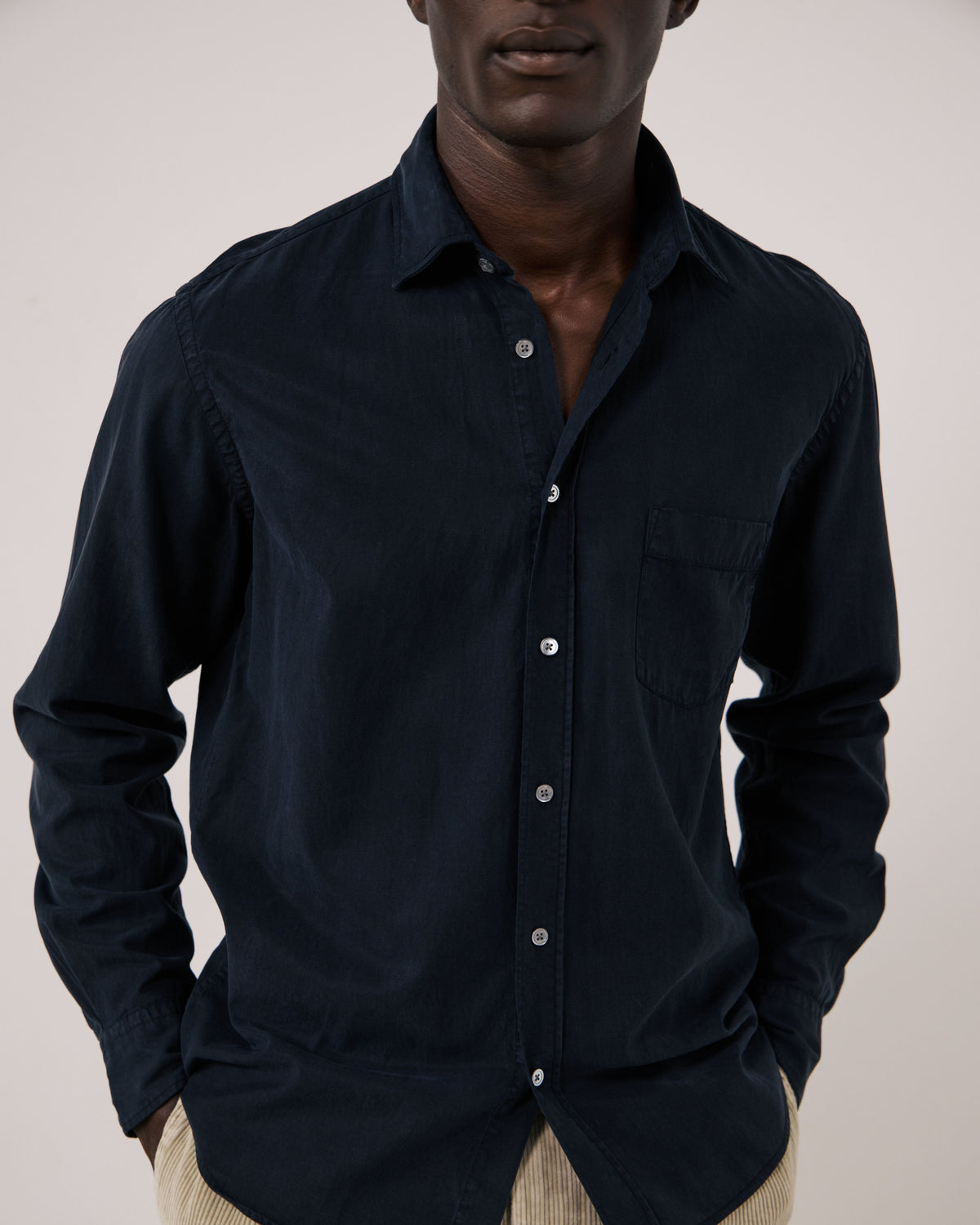 Paul Pat Woven Shirt - Marine Blue