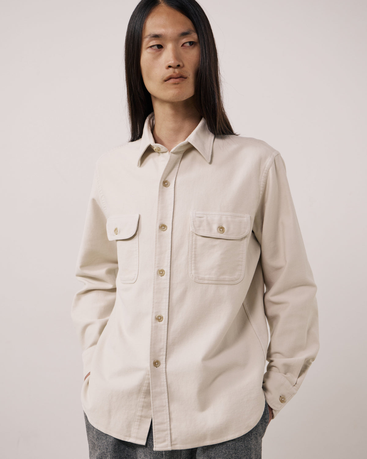 Paco Pat Woven Shirt - Stone