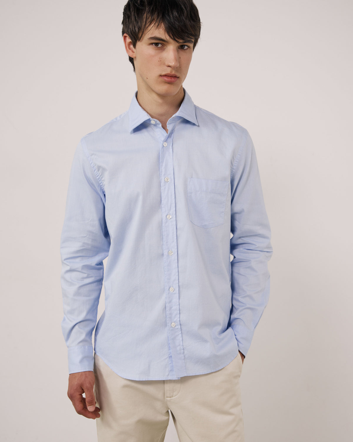 Paul Woven Shirt - Sky Blue