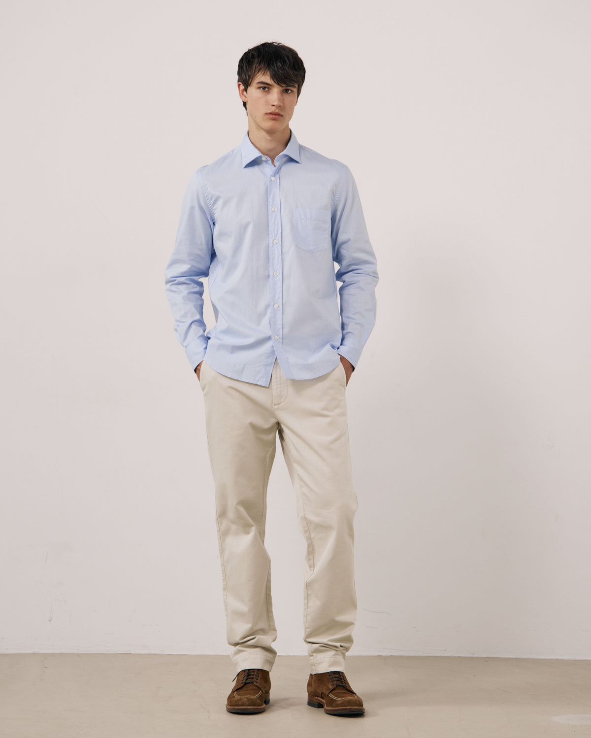 Paul Woven Shirt - Sky Blue