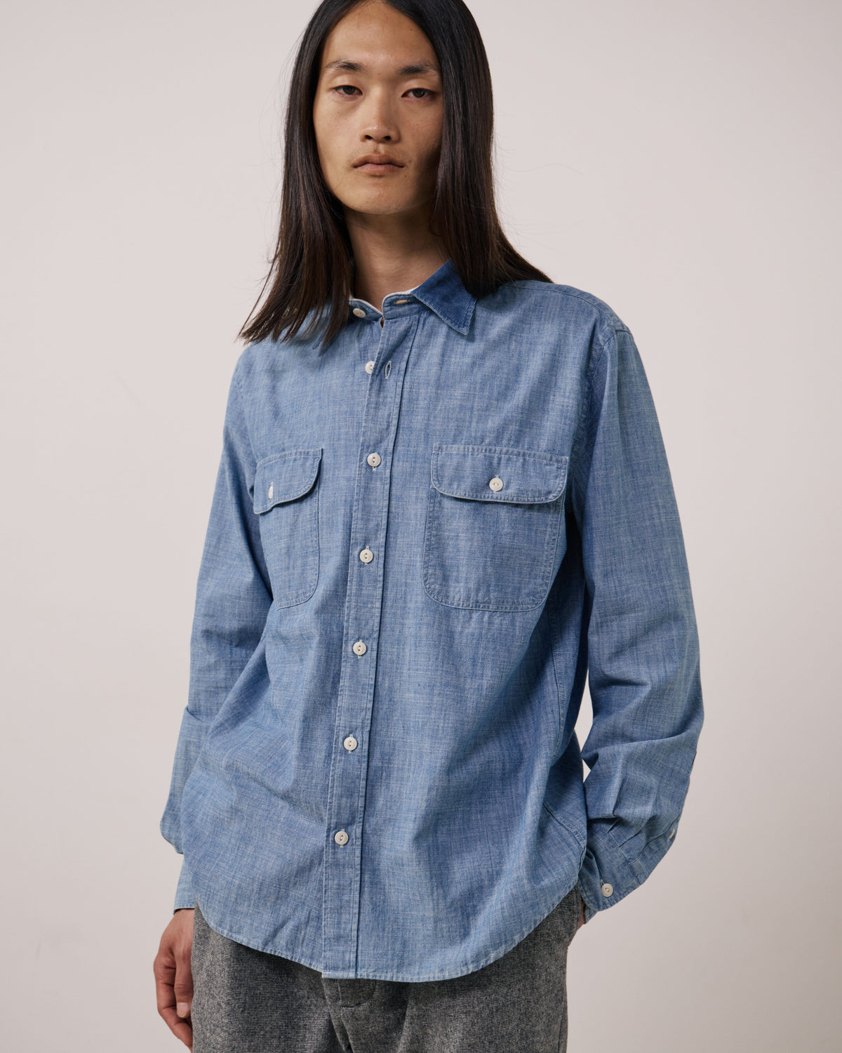 Paxi Woven Shirt - Light Indigo