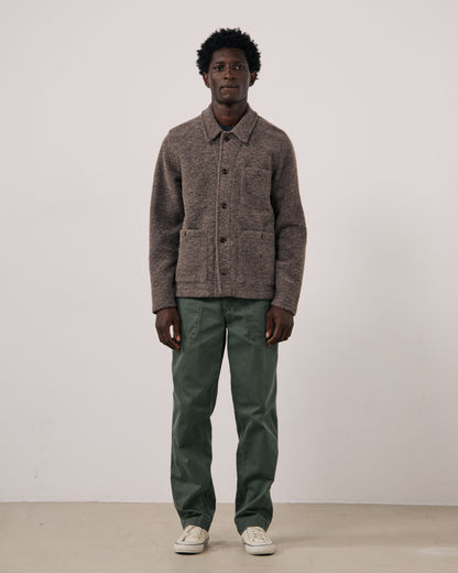 Service Knitted Jacket - Mushroom