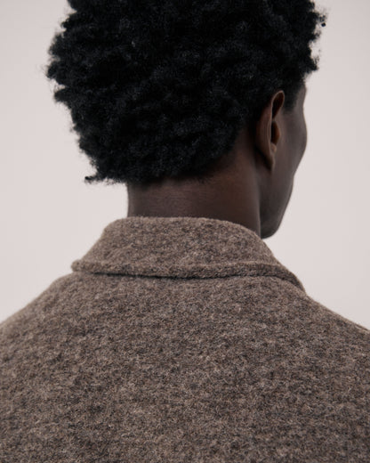 Service Knitted Jacket - Mushroom