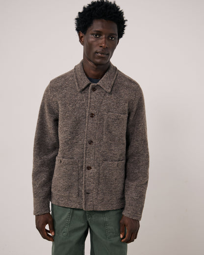 Service Knitted Jacket - Mushroom