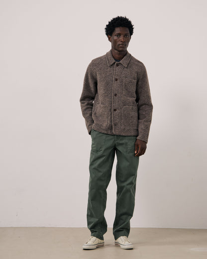 Service Knitted Jacket - Mushroom