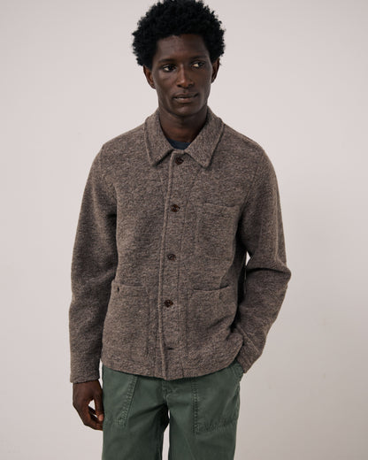 Service Knitted Jacket - Mushroom