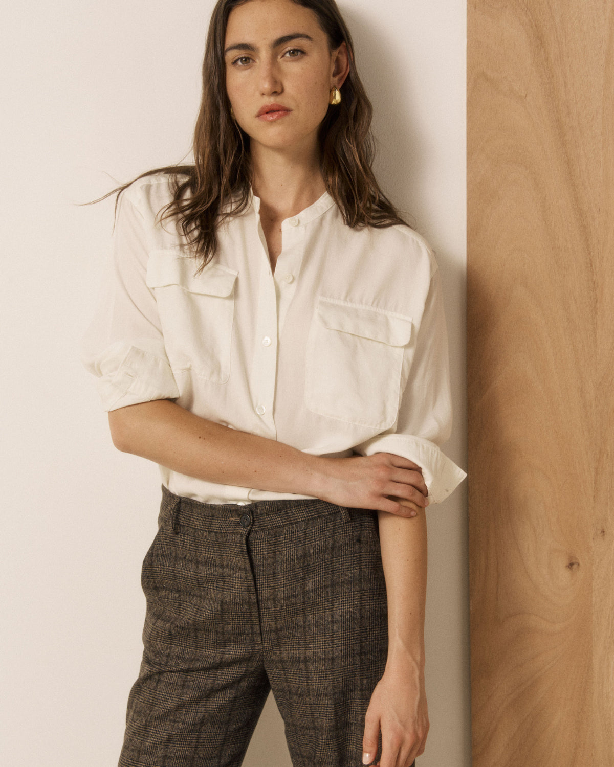 Christia Woven Shirt - Cream