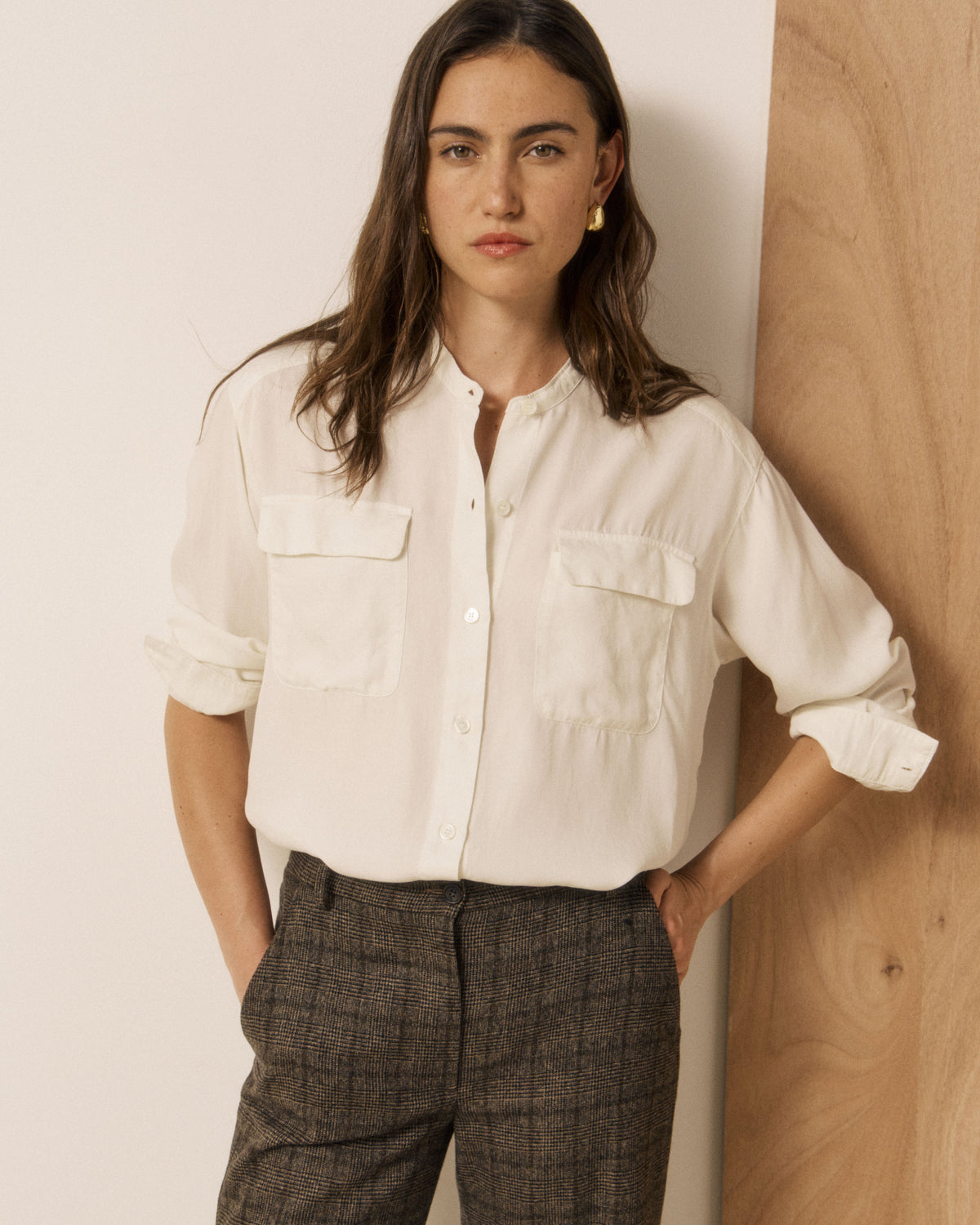 Christia Woven Shirt - Cream