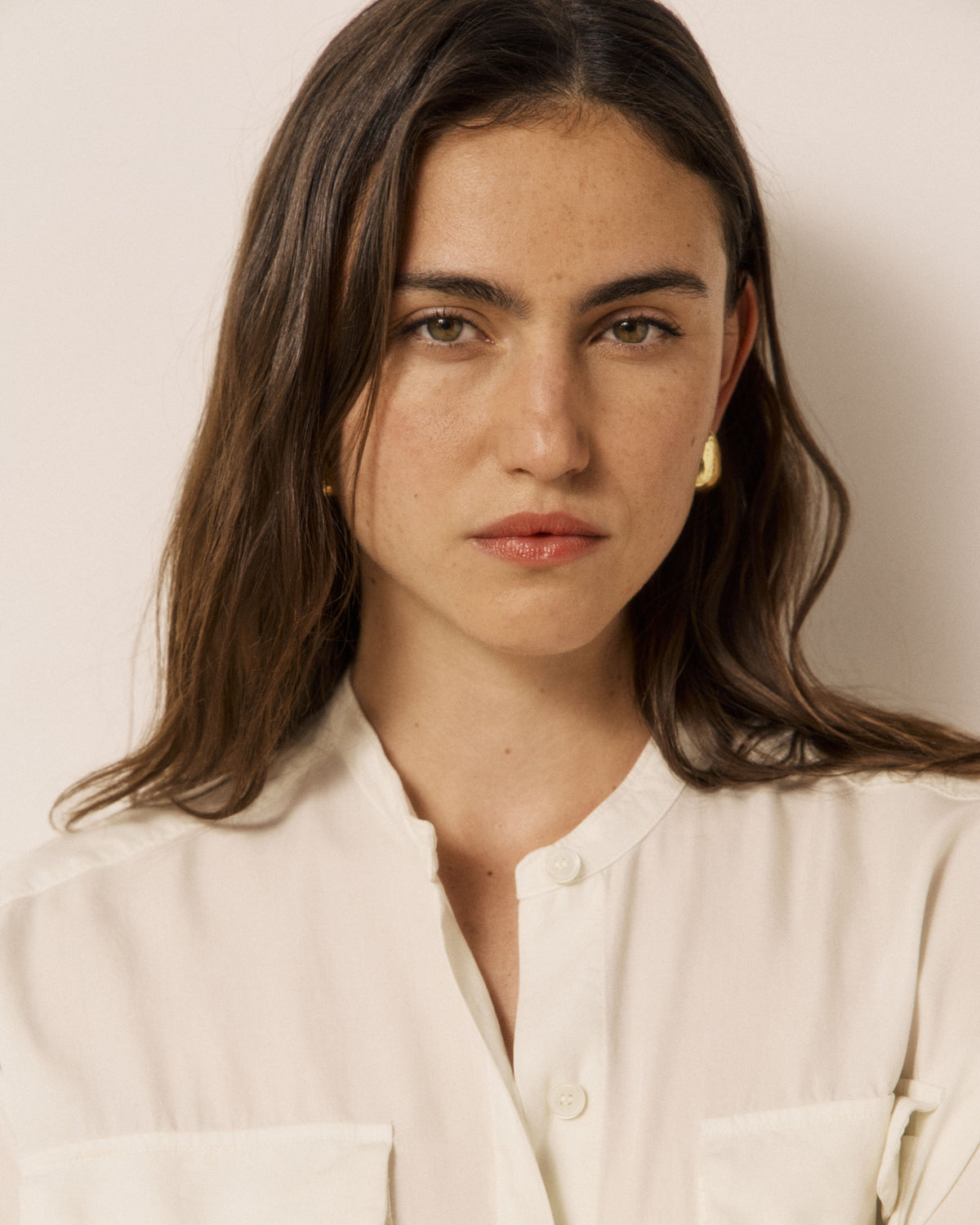 Christia Woven Shirt - Cream