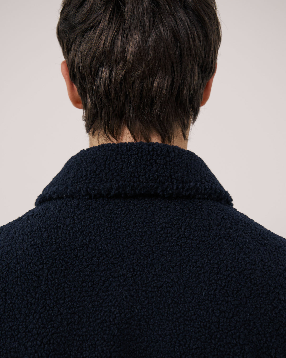 Sherpa Utility Knitted Jacket - Navy