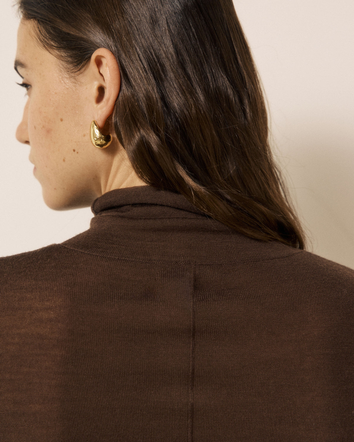 Myrfa Knitted Sweater - Chocolate