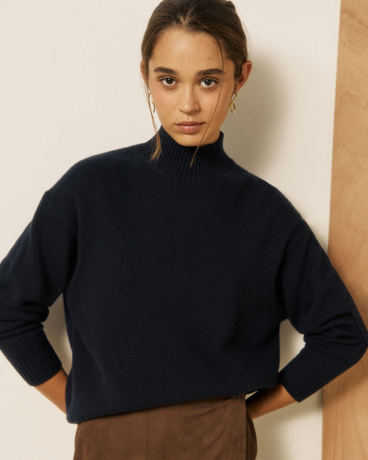 Mylo Knitted Sweater - Navy