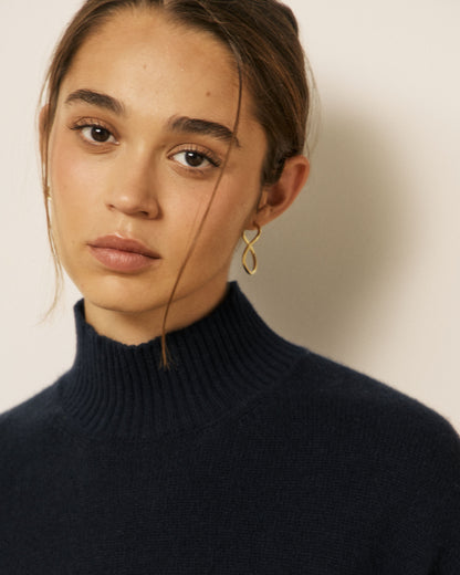 Mylo Knitted Sweater - Navy