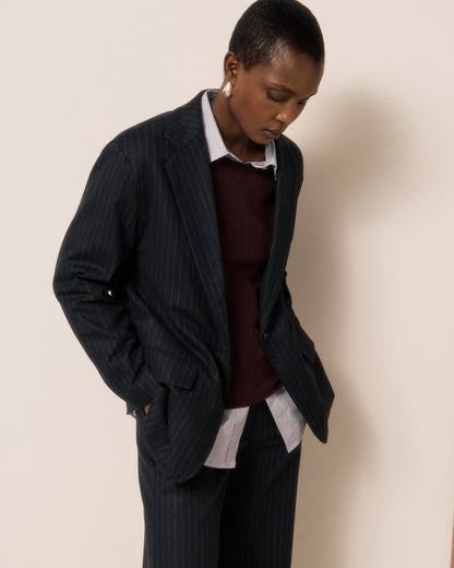 Victo Woven Jacket - Dark Navy