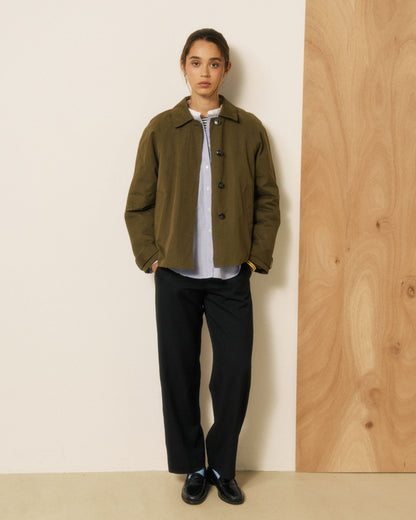 Voltaire Woven Coat - Army