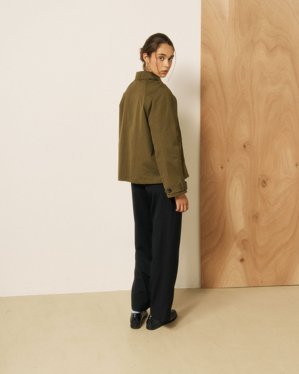 Voltaire Woven Coat - Army