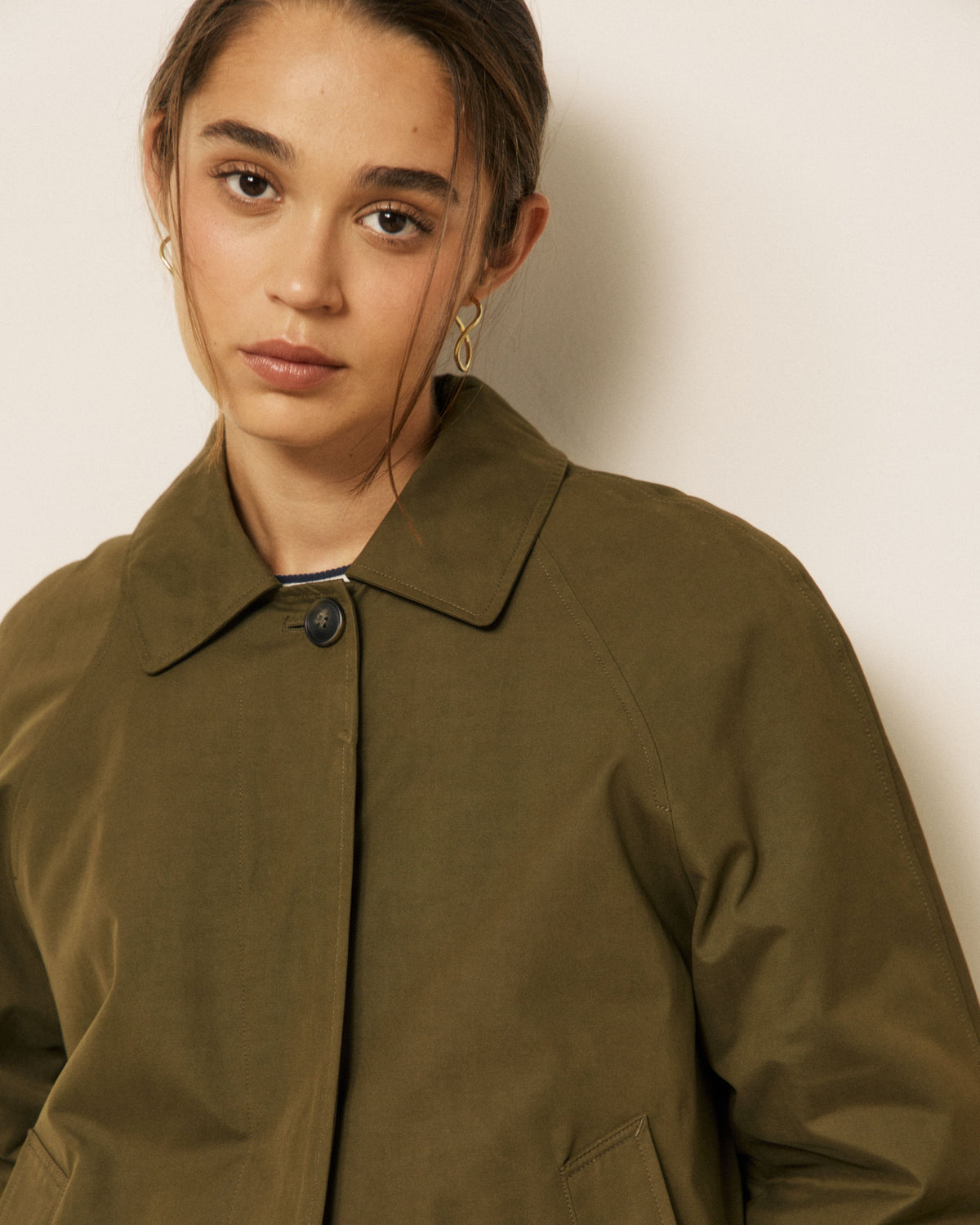 Voltaire Woven Coat - Army