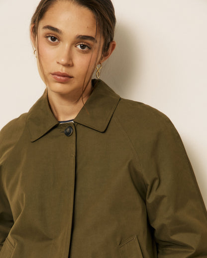Voltaire Woven Coat - Army