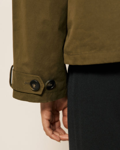 Voltaire Woven Coat - Army