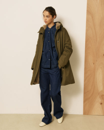 Vader Woven Coat - Army