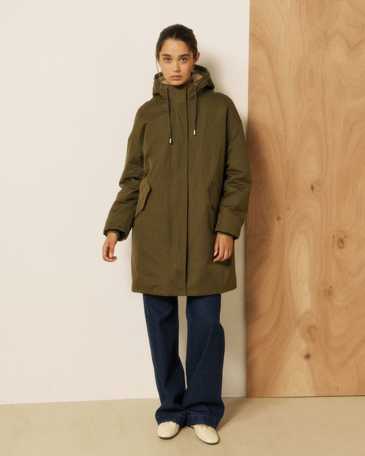 Vader Woven Coat - Army