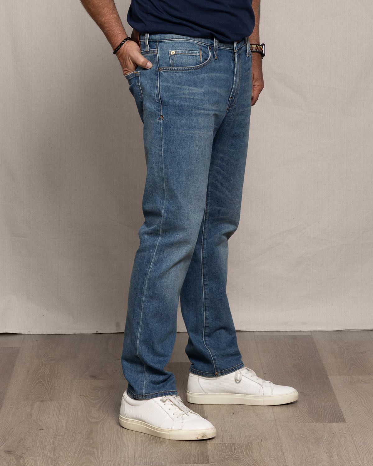 Men's Ace Rivington Brodie Taper Comfort 12oz jeans in Medium Classic wash