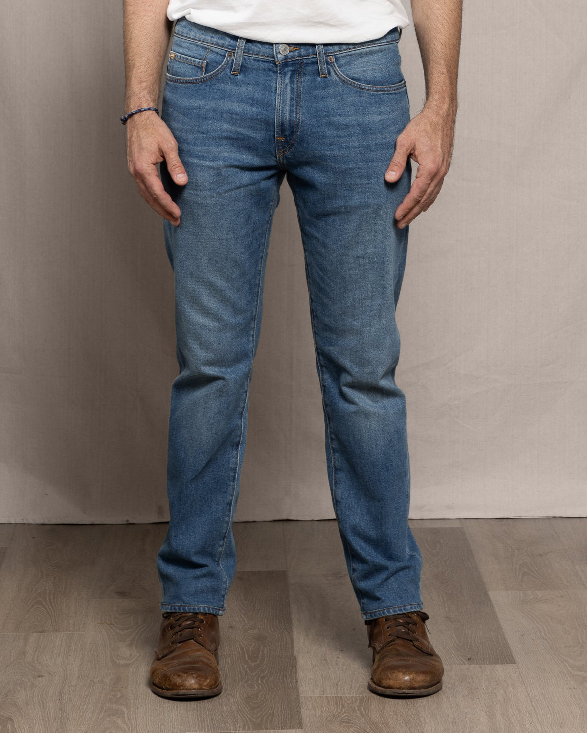 Men's Ace Rivington Brodie Taper Comfort 12oz jeans in Medium Classic wash
